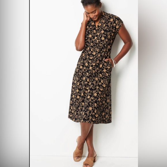 JJill Wearever Double-face Jersey fit and flare dress XS - Picture 1 of 4